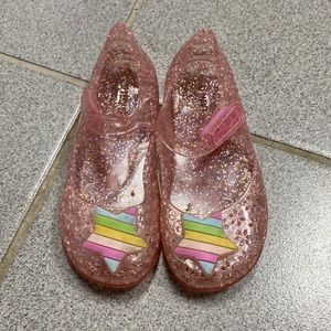 Old navy pink sparkles shoes with star size 9